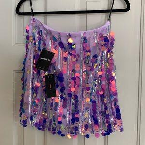 Sequin Mini Skirt